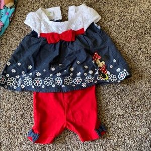 Minnie Mouse dress with shorts